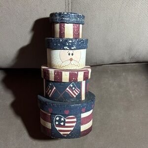 Patriotic Stacking Boxes